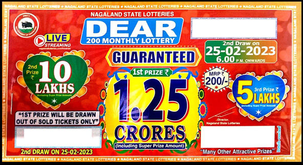 200 Monthly Lottery Nagaland Lottery 200 Monthly