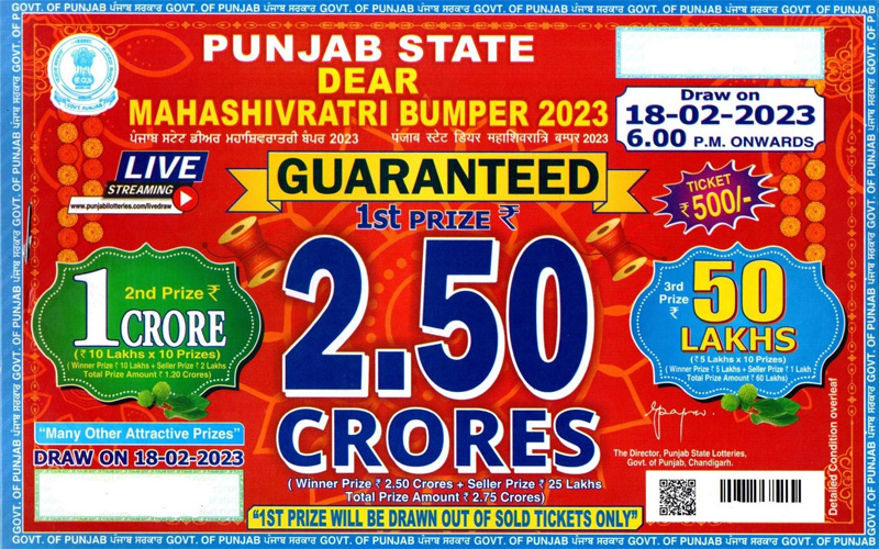 Buy Punjab Lottery Punjab Lottery